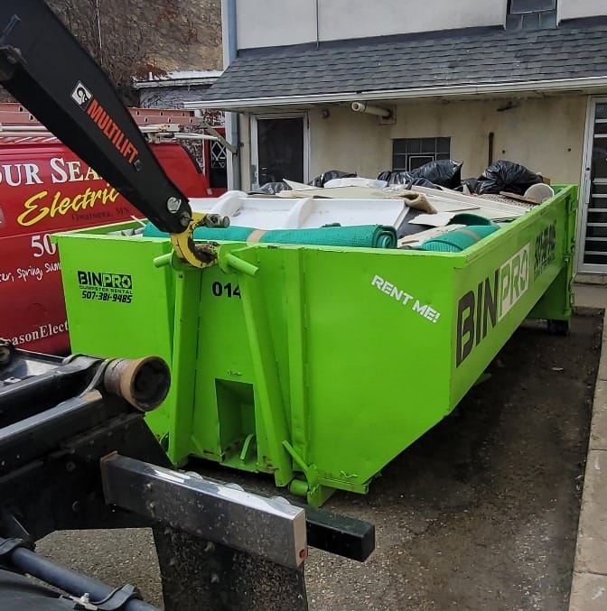 Full dumpster